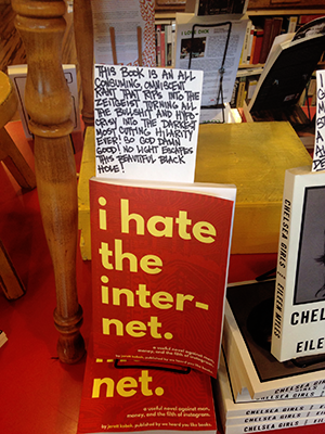 I Hate the Internet at Alley Cat Books in San Francisco.